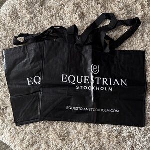 Equestrian Stockholm Black Hay Bags